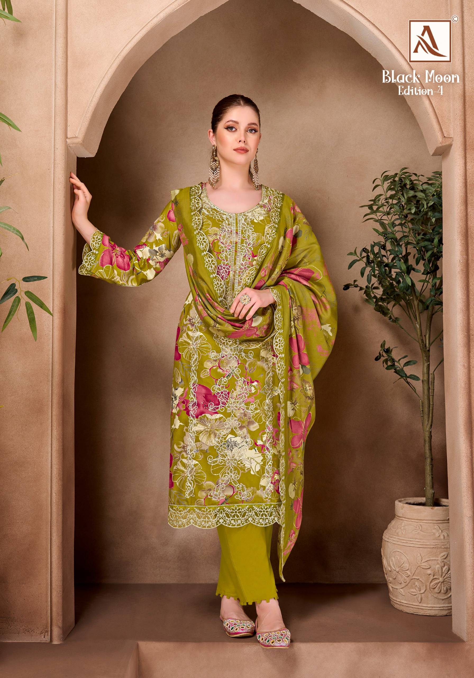 BLACK MOON-4 By Alok Suit 3019-1124-01 to 3019-1124-06 Series Beautiful Pakistani Suits Colorful Stylish Fancy Viscose Reyon Dresses At Wholesale Price